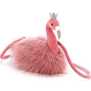 Jellycat Flamingo Purse Bag Fluffy Fancies Collection Retired